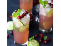 夏日雞尾酒丨酸甜清爽的蔓越莓莫吉托！